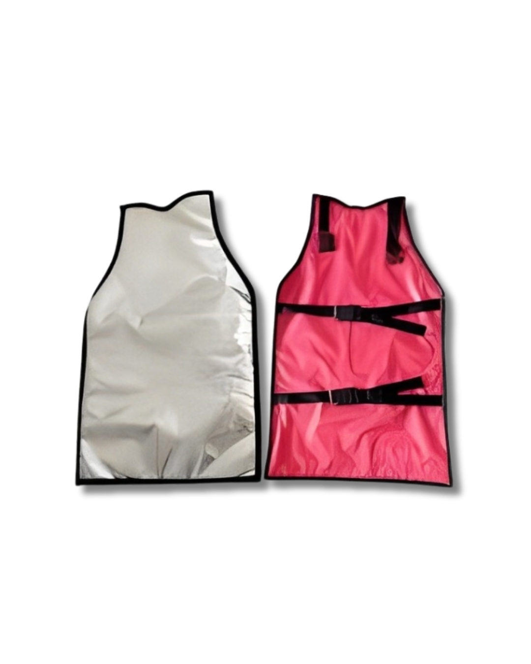 Signature aluminized safety apron for foundry and metal casting applications