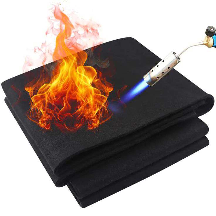 “Signature Graphite Coated Fiberglass Fabric – high-temperature industrial insulation and heat-resistant protective fabric by Darshan Safety Zone.